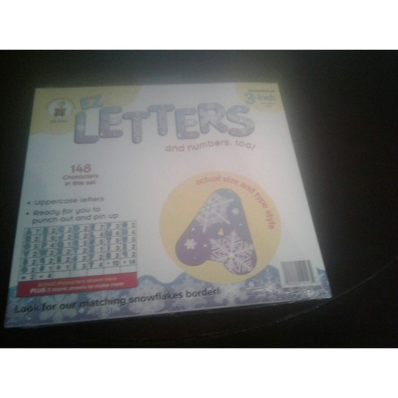 Snowflakes EZ Letters Number Combo Pack by Carson-Dellosa Publishing 3 In 148 pc - Picture 11 of 11